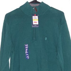 Mens 3/4 zip izod Sweater